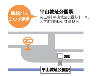 平山城址公園バス停