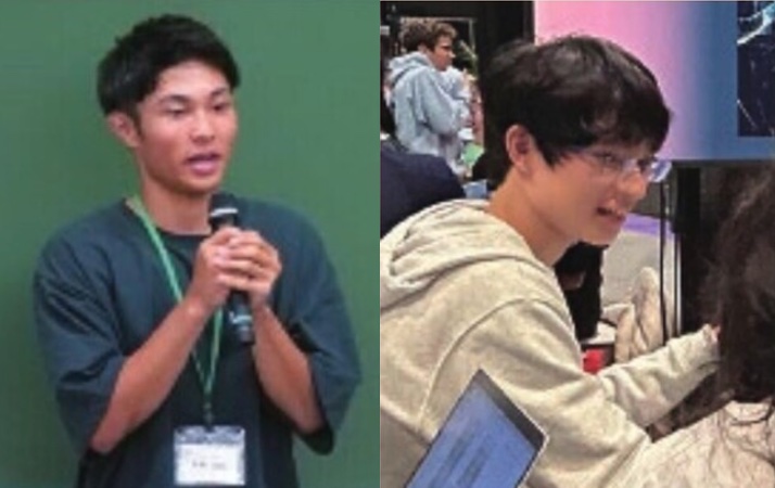 菅野さん(2年生)、齋藤さん(3年生)