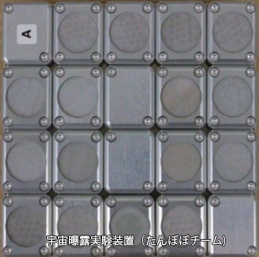 宇宙曝露実験装置（たんぽぽチーム)名入り.jpg
